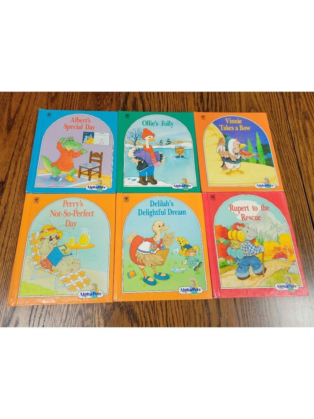 AlphaPets Alphabet Book Set 1990 Grolier 6 Volumes Vintage